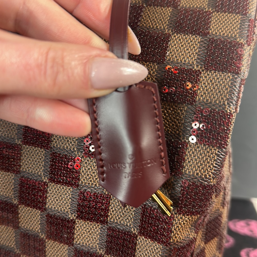 LOUIS VUITTON Damier Paillettes Speedy 30 Rouge limited edition - Picture 6 of 12